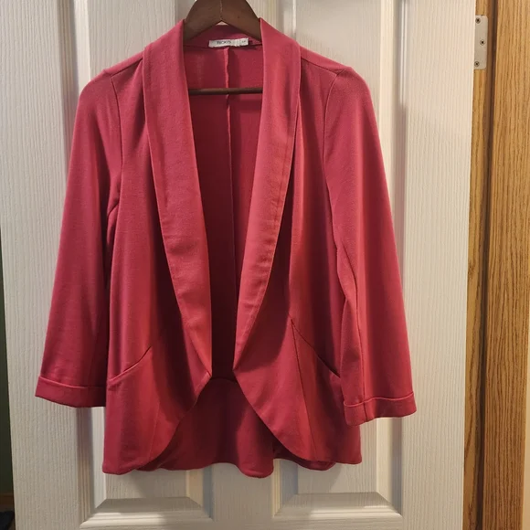 Ricki's Rose-Pink Open Front Blazer Jacket - Picture 1 of 6